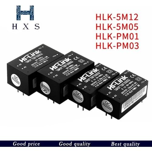 1PCS HLK-PM01 HLK PM03 5M05 HLK 5M12 AC-DC 220V to 5V3.3V 12V Power Module AC to DC Isolated Power Module UL/CE Household Switch