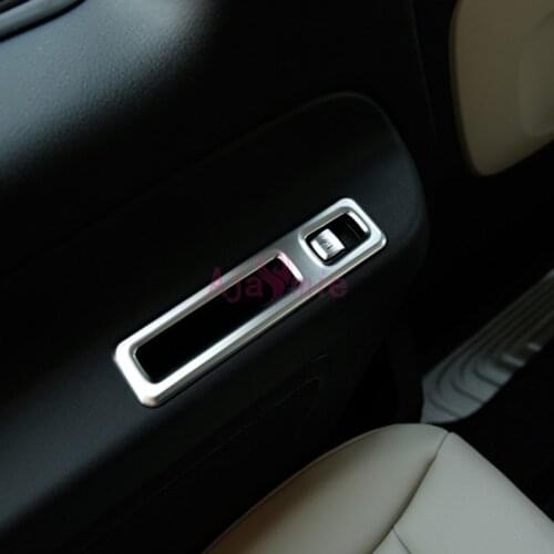 Chrome Styling Interior Window Glass Button Panel Overlay Trim Plate Covers 2016 2017 For Mercedes-Benz Vito W447 Accessories