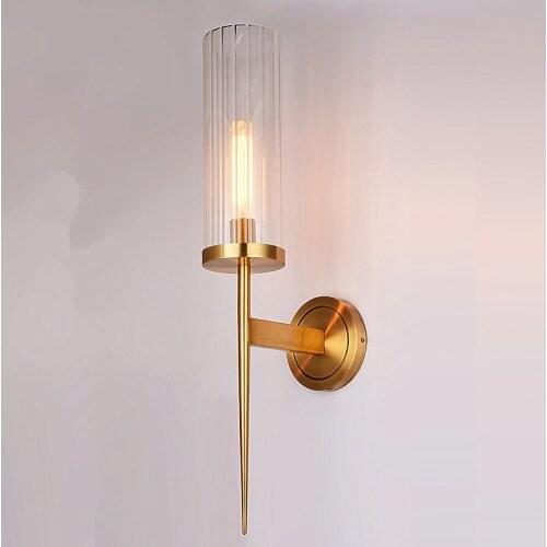 Personality minimalism Nordic wall lamp living room TV background wall aisle Hostel Trim bedroom bedside wall lamp