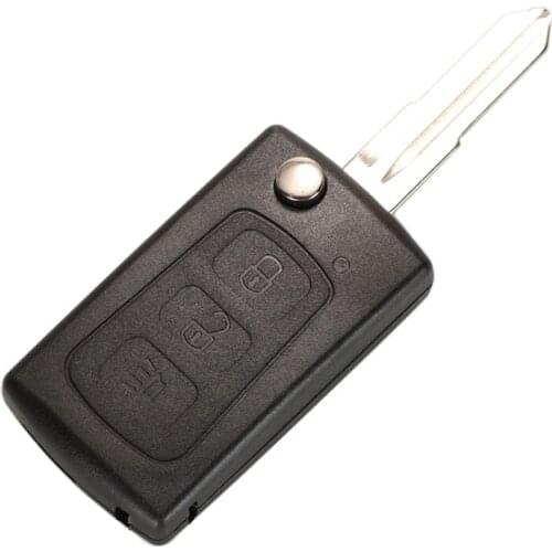 Jingyuqin Flip Remote Car Key Shell For Great Wall For Haval H3 H5 Hover 3 Buttons Keyless Entry Key Fob Case Replacement