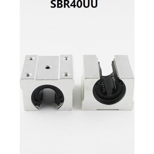 2pcs/lot SBR40UU SME40UU 40MM Linear case unti Linear open type block slide unit linear guide cnc router 3d printer parts