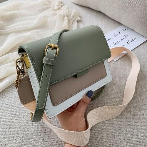 Mini Leather Crossbody Bags For Women 2020 Green Chain Shoulder Messenger Bag Lady Travel Purses and Handbags Cross Body Bag