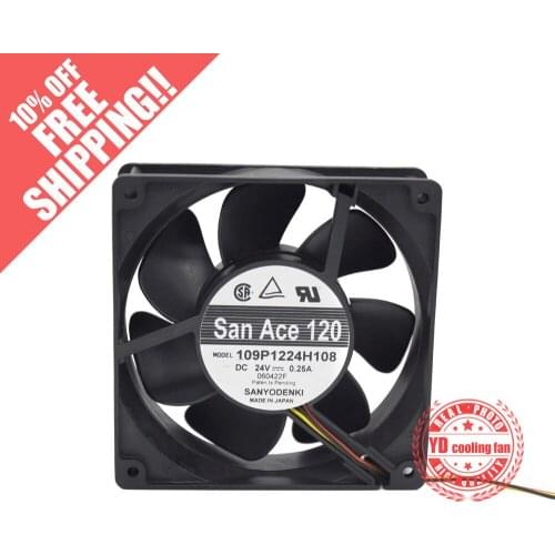 NEW SANYO DC SAN ACE 109P1224H108 12CM 24V 0.25A 12038 cooling fan