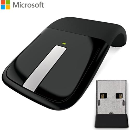 Original Microsoft Arc Touch wireless mouse Blueshin mouse 2.4GHz Wireless Innovative design for PC laptop office mouse user