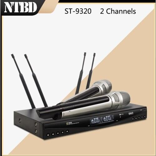 NTBD Home KTV Wedding Conference Meeting Stage Performance ST9320 UHF Professional Wireless Dynamic Microphone System