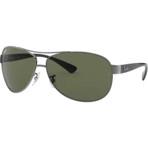 Rayban Aviator 3386 004/9A 63 Sport Sunglasses Gunmetal Frame Dark Green Lenses High Quality Vision Unisex Sunglasses 2021