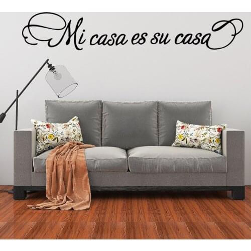 Romantic Micasa es su casa Stickers Home Decoration Nordic Style Home Decoration Nursery Kids Room Wall Decor Mural Poster