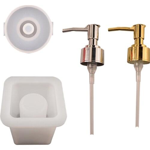 Bottle Silicone Mold and Pump Dispenser Travel Bottle Making Tool High Quality Epoxy Mould for DIY Tools Making Bathroom Supply