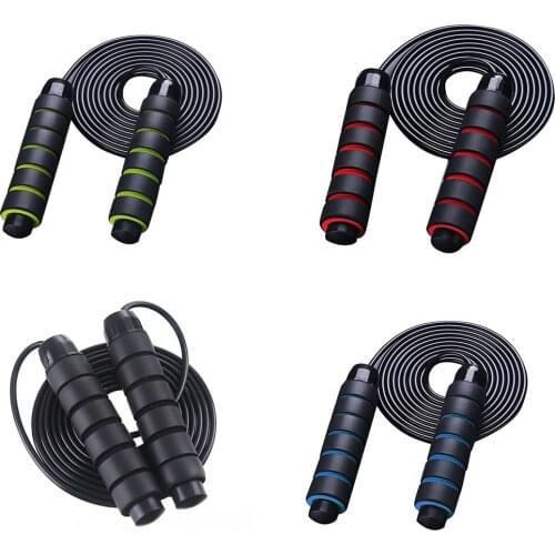 Elenxs Skipping Rope Tangle-Free Gym Fitness Speed Jump Rope Cable Ball Bearing Foam Handles Aerobic Exercise