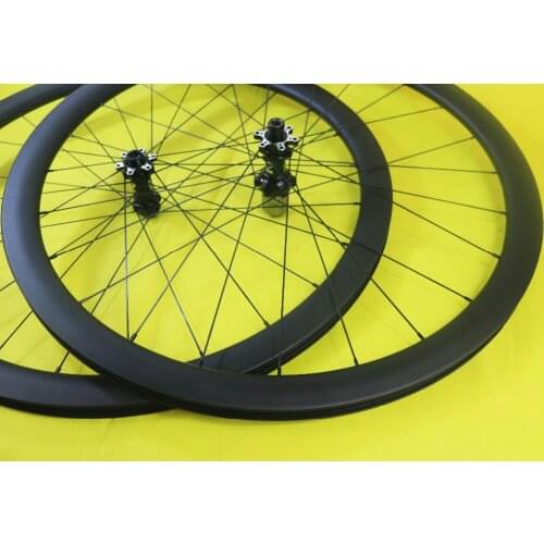 SPEEDSAFE 45mm clincher Tubeless road disc cyclocross CX bike carbon wheelset 25mm wide Novatec D411SB D412SB 45H racing wheels