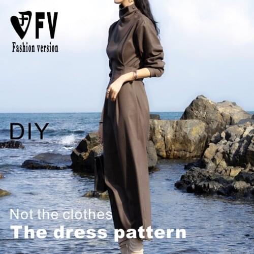 Skirt Pattern Ladies Temperament Dress Clothes Sewing Design Drawing BLQ-544