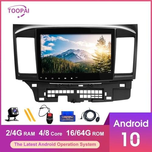 Zltoopai Android 10.0 V1 Pro DSP For Mitsubishi Lancer 10 2007-2018 Car Radio Multimedia Video Player GPS Navigation RDS 2din