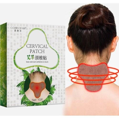 10Pcs/Box Wormwood Pad Neck Shoulder Cervical Body Pain Relief Paste Pad Improve Sleep Personal Health Supplies EK-New