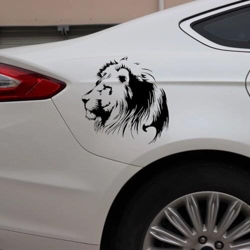 2pcs 19.5X20CM Meditation Lion Vinyl Decals Motorcycle Individualization Car-styling Waterproof Sunscreen Car Sticker