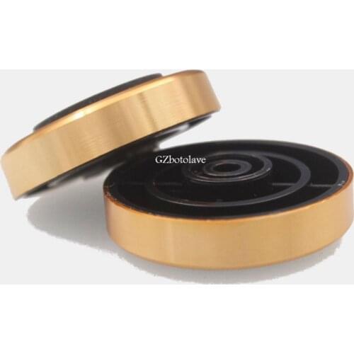 4PCS 40*12 Classic silver/gold aluminum Audio amplifier Speaker damping pads Computer machine feet Free ship