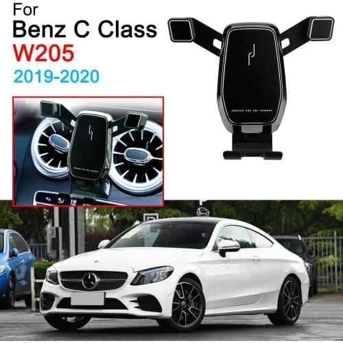 Car Mobile Phone Support Air Vent Mount Call Phone Holder for Benz C Class W205 Accessories 2019 2020