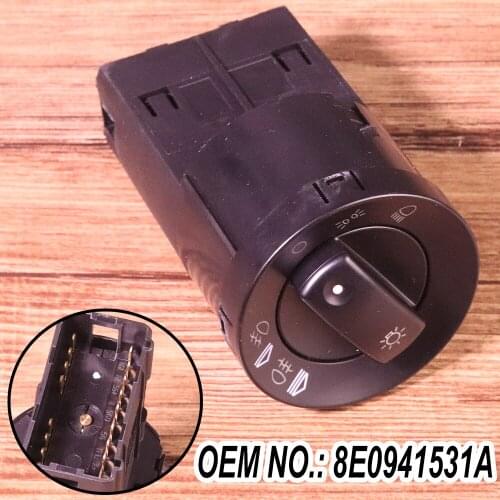 Car Black Headlight Fog Light Switch 8E0941531A 8E0 941 531 A Fit for Audi A4 / A4 Quattro 2002-2007 2008 for Audi S4 2004-2005