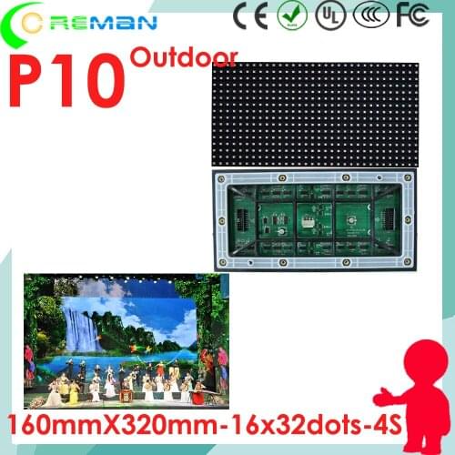 Freeshipping SMD3535 outdoor rgb led matrix p10 module 32x16 wateproof led sign , xxx video led wall outdoor p10 p8 p6 p4 p3