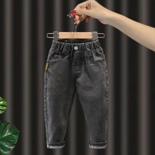 Fashion Kids Trousers Spring 2021 New Childrens Clothing Boys Jeans Casual Kids Pants Long Pants 2-6Year Girls Jeans