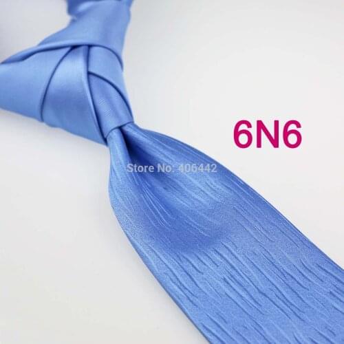 Yibei Coachella ties Sky Blue Solid Color Knot Contrast Stripes Necktie Patchwork Formal Neck Tie quality tie Gravata