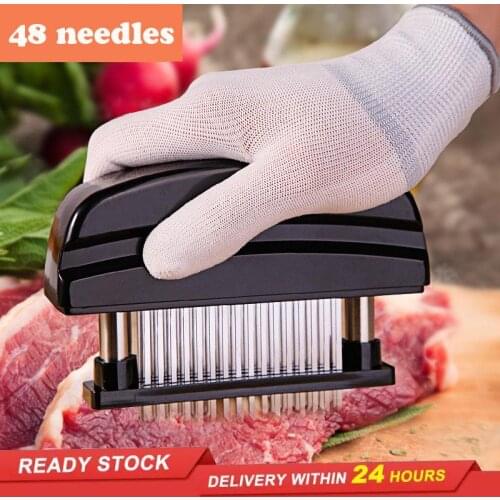 48-blade needle tenderizer knife meat breaker beef steak meat grilled pork chops stainless steel hammer kitchen cooking tools