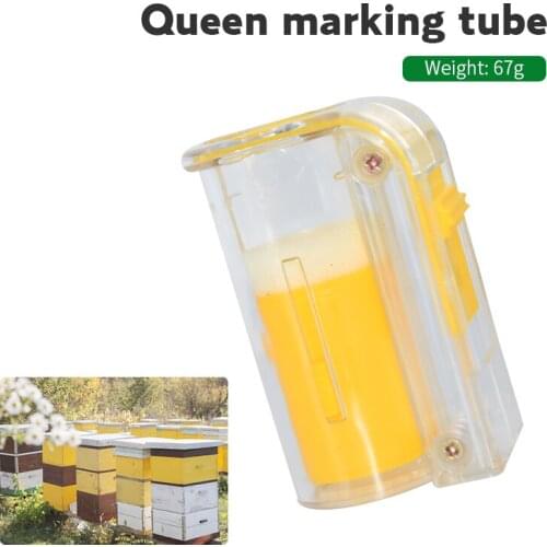 1pc Beekeeping Tools Bee Queen Marking Cage Apiculture Plastic Marker Plunger Plastic Bottle Capture Bee Queen Without Hurting