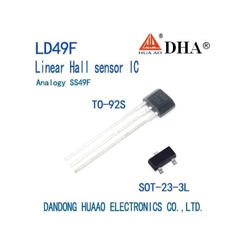 LD49F SS49F Linear Hall sensor ASIC TO-92S SOT-23L