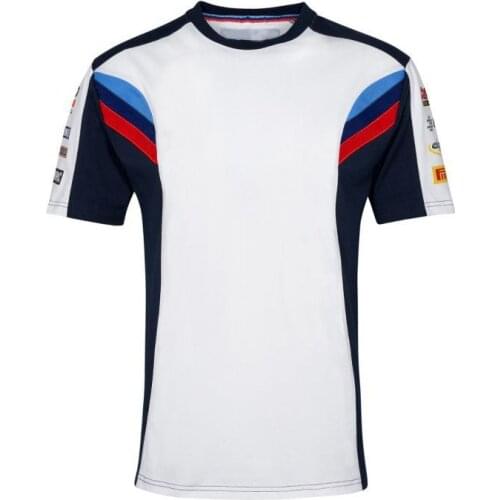 NEW White Motorrad Motorsport Motorcycle T-shirt Cycling Outdoor Polyester Quick-Drying T-shirt Jersey for BMW Motocross