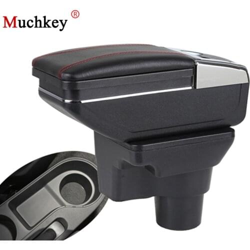 For Hyundai solaris 2 2017 accent armrest box central Store content box cup holder Console Arm ashtray interior car accessories