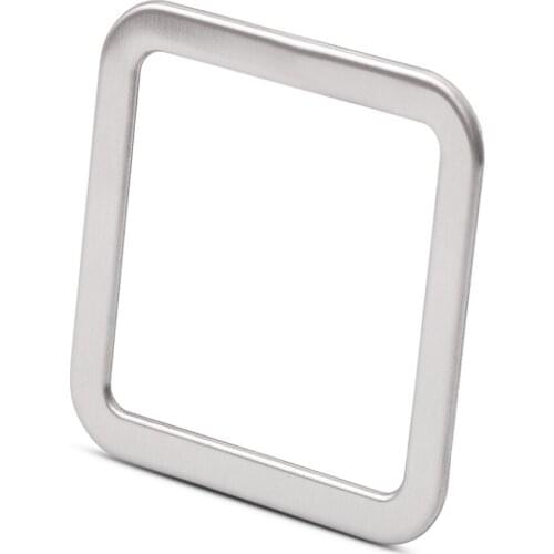 Car interior seat heating button decorative frame modification stainless steel trim 1pc For Mitsubishi Outlander 2013 2014