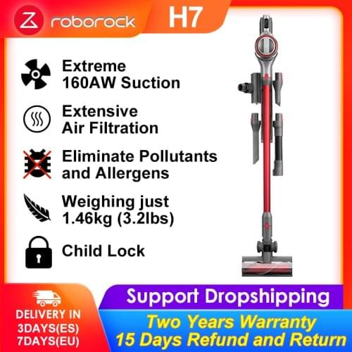 Roborock H7 Handheld Portable Strong Suction Vacuum Cleaner 160AW Suction, 480W OLED Display, 3610mAh Battery, 1.46kg Weight