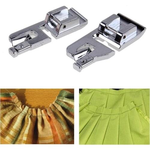 2pcs 3mm + 6mm Narrow Rolled Hem Foot Presser for Domestic Sewing Machine Foot Press Accessories