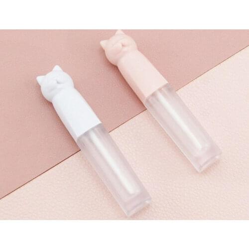 Kitty Cute Empty Lip gloss tube Clear lip glaze bottle DIY Refillable Bottles Makeup Cosmetics packing Container For Sale