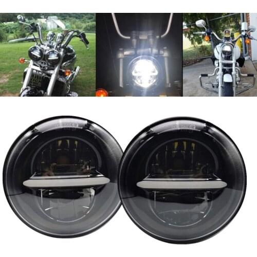 2pcs 5.75 inch Round Projector LED Headlight bulbs for speed triple, street triple rocket iii 3 roadster,thunderbird Motorcycle