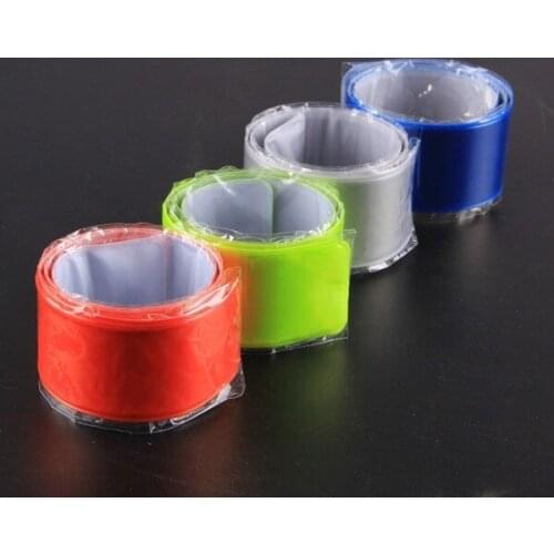 1 pair of safety running fishing cycling reflective straps bicycle warning light bind pants leg belt band bike accessories tapes