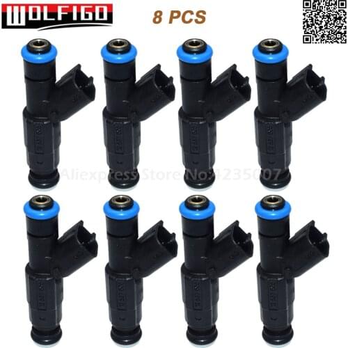 WOLFIGO New 1PC / 8PCS Fuel Injector For Mercruiser V8 350 MAG 5.0 4.3 6.2 0280156081, 885176, 12567905