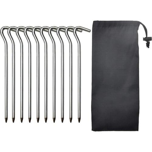 Windproof Tent Pegs Stable Aluminum Tent Nail For Garden Camping Outdoor Tents Accessories