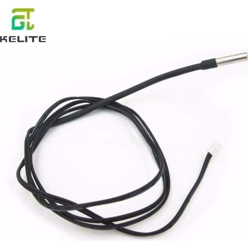 20pcs/lot 50cm NTC Thermistor Temperature Sensor Waterproof Probe Wire 10K 1% 3950 W1209 W1401 cable