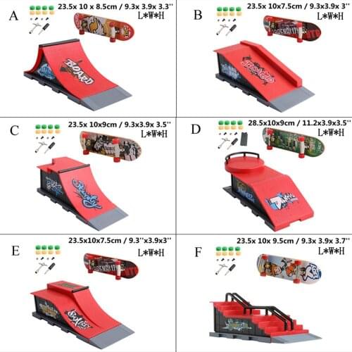 Skate Park Ramp Parts for Tech Deck Fingerboard Finger Board Ultimate Parks New