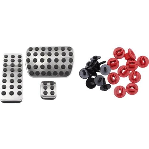 For Ford Mondeo Engine Undertray Cover Clips Bottom Cover Shield Guard with Brake Pedal Pads Cover for Mercedes Benz