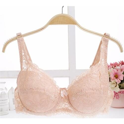 Yasemeen Plus Size Underwear Sexy Push Up Bras Seamless Padded Lace Brassiere 40D 42D Thin Cup Plus Size Bras for Women Comfort