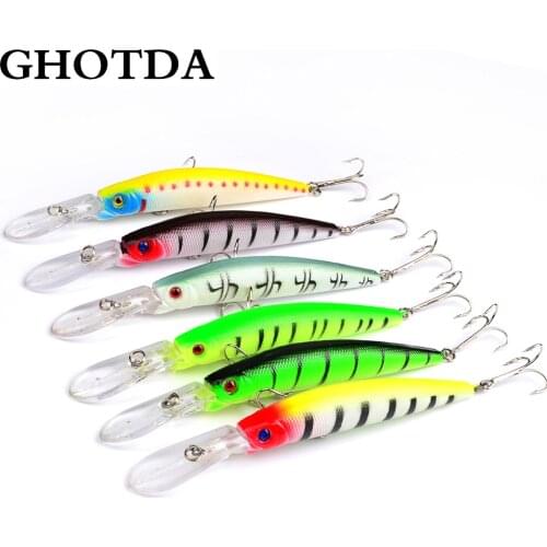 1Pcs 14.5cm 15.53g Hard Bait Laser Minnow Fishing Lure pesca hooks fishbait
