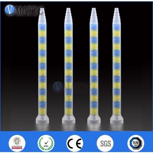 High Quality 10pcs GSM9-14 All Purpose Use Glue Dispense Plastic Static Mixer Nozzle AB Adhesive Mixing Tube