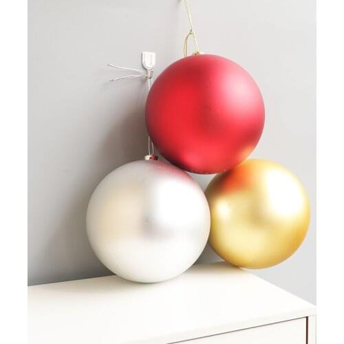 12cm 15cm 20cm Christmas Ball Ornaments Large Hanging Balls Baubles Mall Scene Decorative Colorful Balls Home Party Decoration
