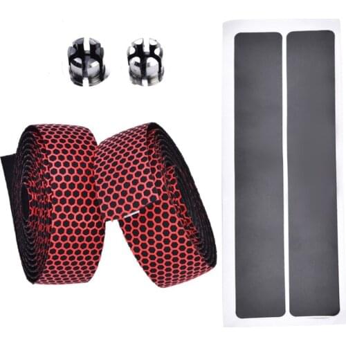 2PCS Bicycle Handlebar Tape Steering Wheel Cover Bike Cycling Handle Nonslip Belt Rubber Tape Riding Accessories LL007A
