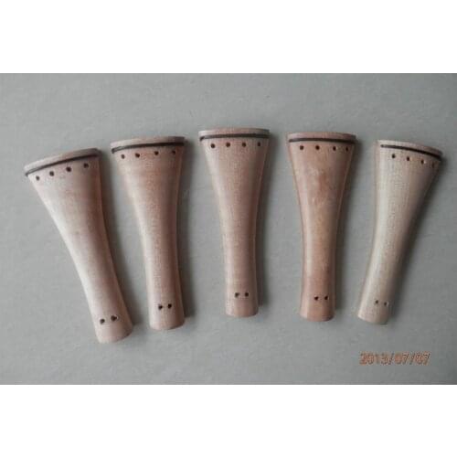 5 pcs violin tailpieces 4/4 Baroque style , nice flamed maple wood tailpiece