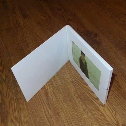 7inch video booklet HD Screen Brochure Universal Video Greeting Cards Fashion Design Video Advertising Cards (hyh-3070)