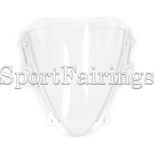 ABS Double Bubble Clear Windshield Tintes Windscreen For Suzuki GSXR 600 750 K4 Year 04 05 2004 2005 Motorcycles New