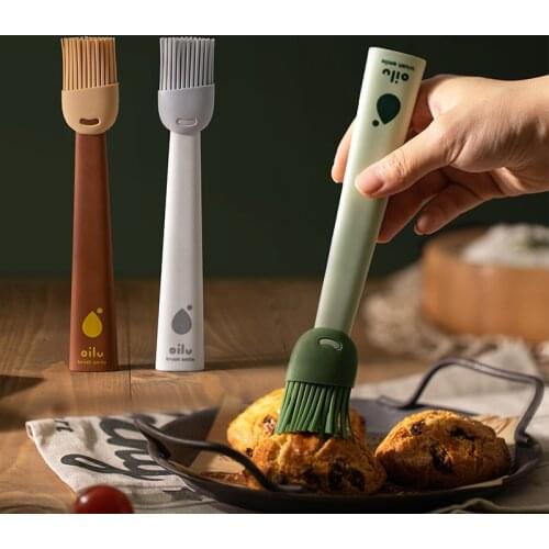 Healthy Hot Resistant Silicone Brush Barbecue Brush Oil Brush Household Baking Oil Brush Pancake Brush Oil Tool