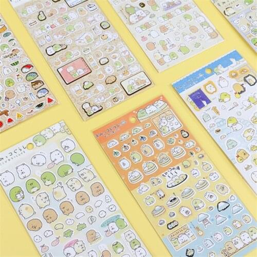 Bronzing Kids Stickers Cartoon DIY School Book Office Decoration Stick-Up Toy Scrapbooking Children Album Gifts Stationery Paste